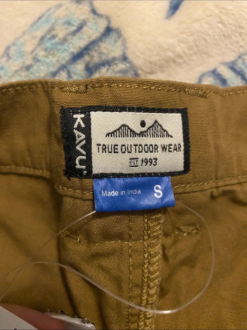 Kavu Men's Olive Brown Hybrid Shorts with Integrated Belt